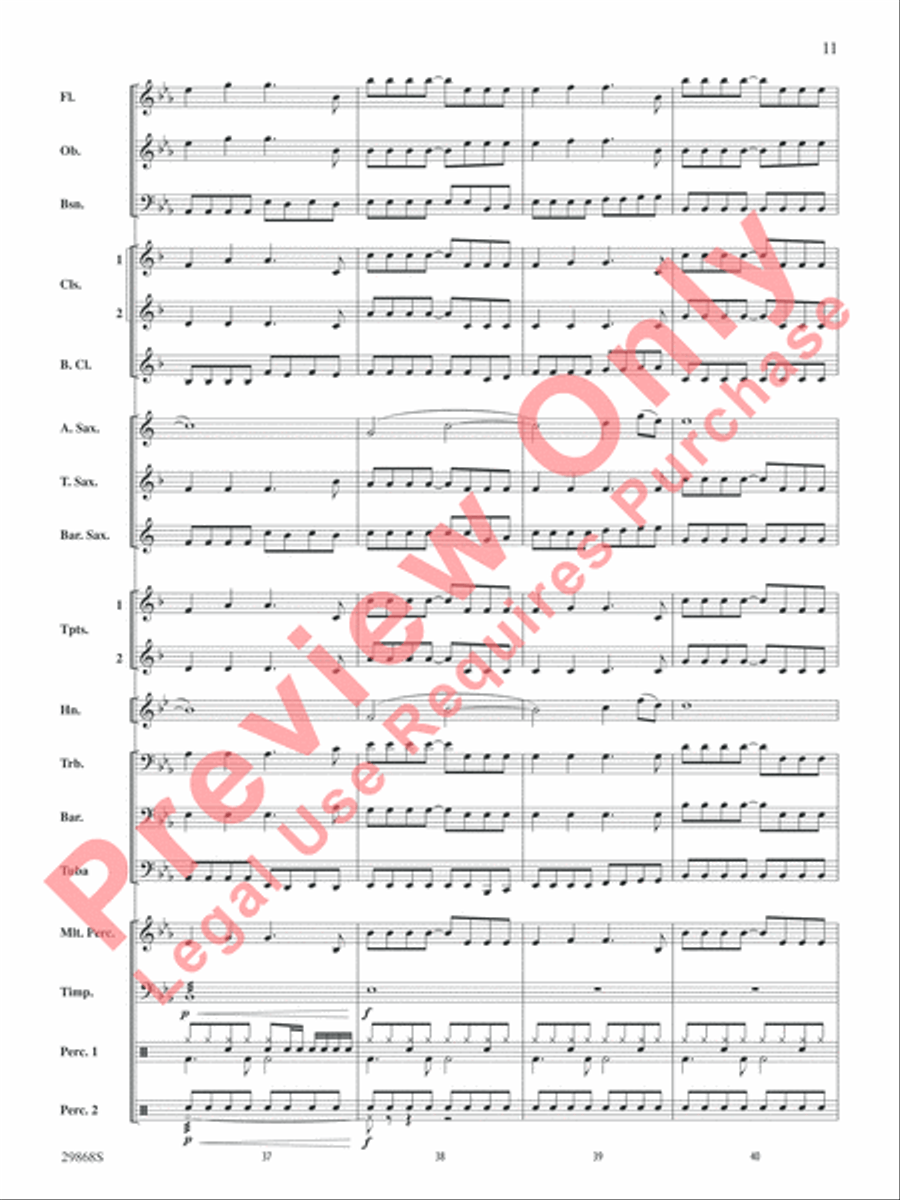 Gotta Be Somebody Gotta Be Somebody Concert Band scores gallery preview page 12