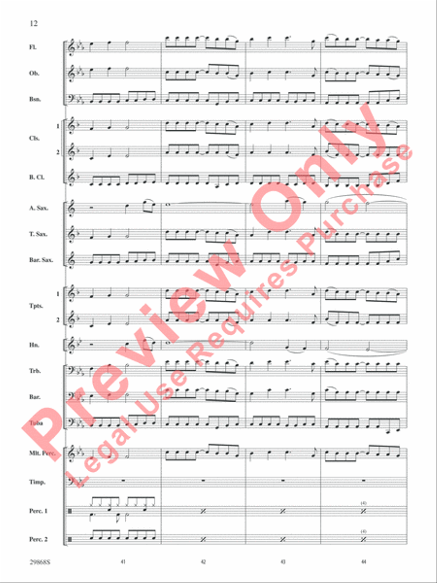 Gotta Be Somebody Gotta Be Somebody Concert Band scores gallery preview page 13