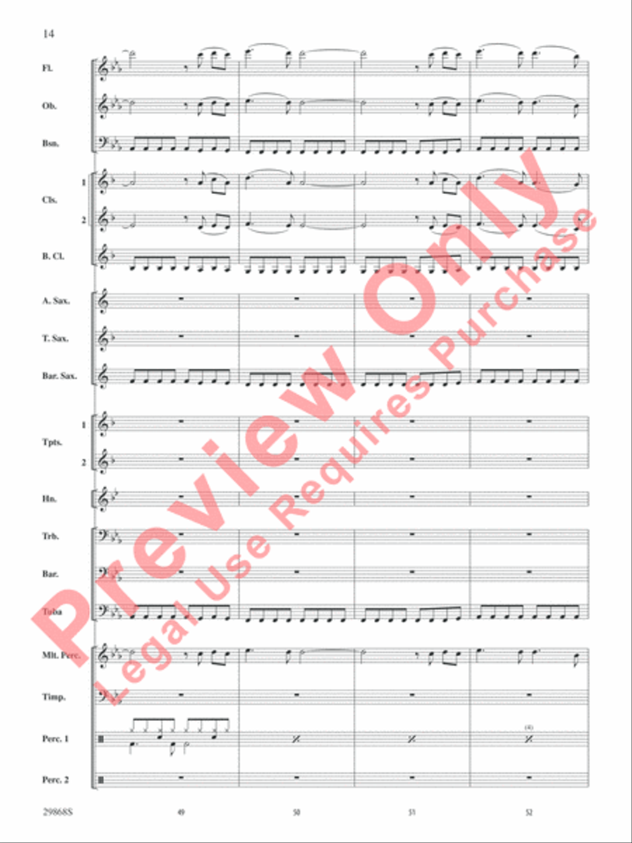 Gotta Be Somebody Gotta Be Somebody Concert Band scores gallery preview page 15