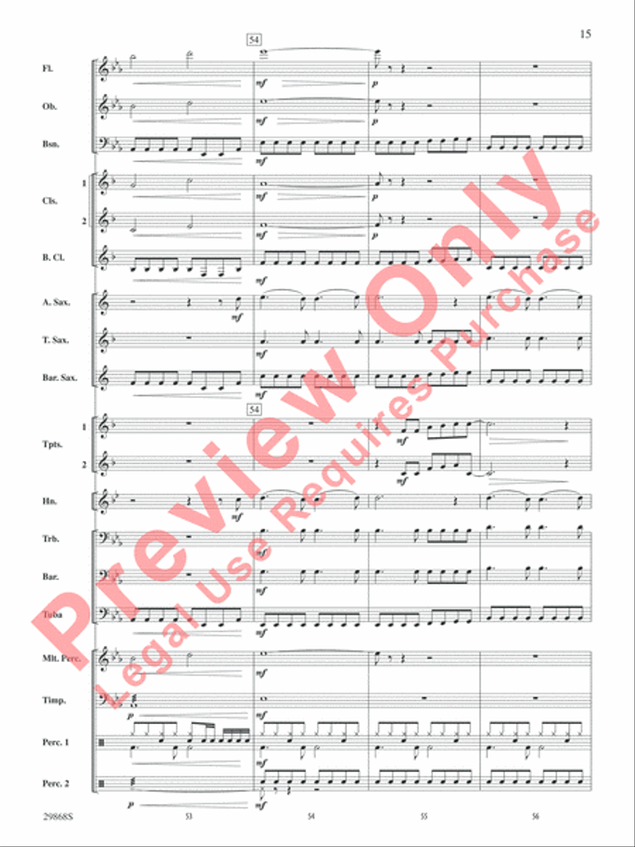 Gotta Be Somebody Gotta Be Somebody Concert Band scores gallery preview page 16