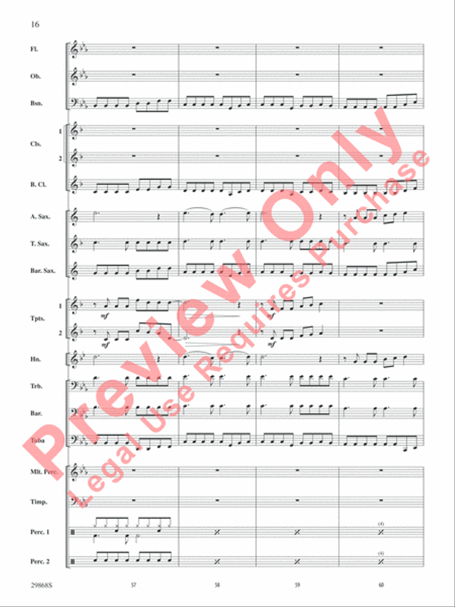 Gotta Be Somebody Gotta Be Somebody Concert Band scores gallery preview page 17