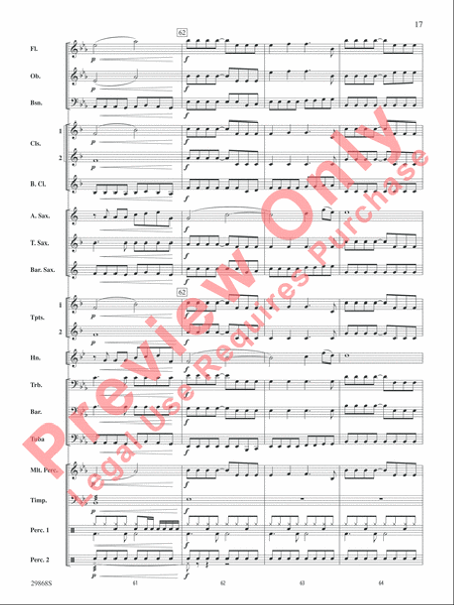 Gotta Be Somebody Gotta Be Somebody Concert Band scores gallery preview page 18