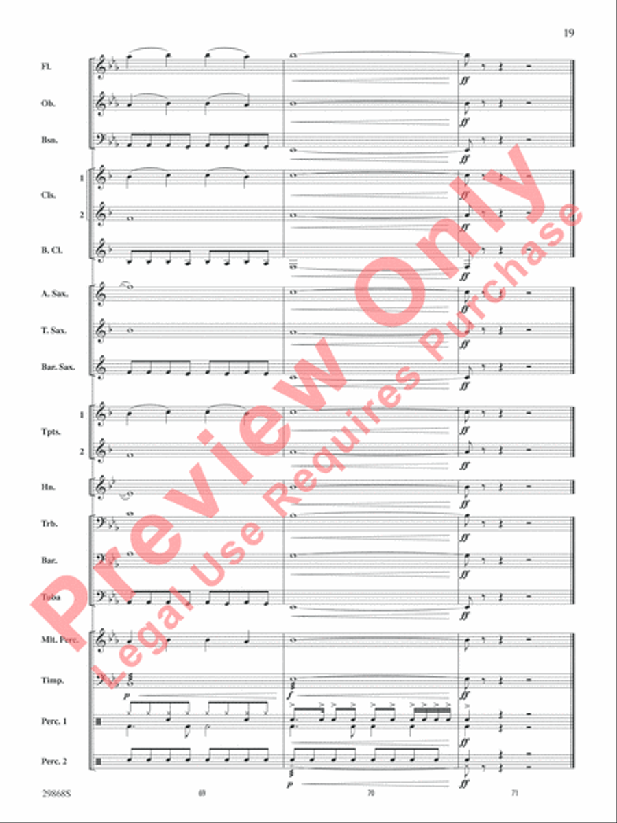 Gotta Be Somebody Gotta Be Somebody Concert Band scores gallery preview page 20