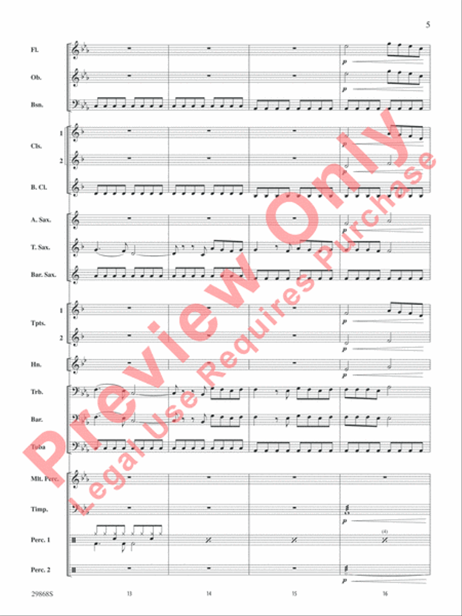 Gotta Be Somebody Gotta Be Somebody Concert Band scores gallery preview page 6