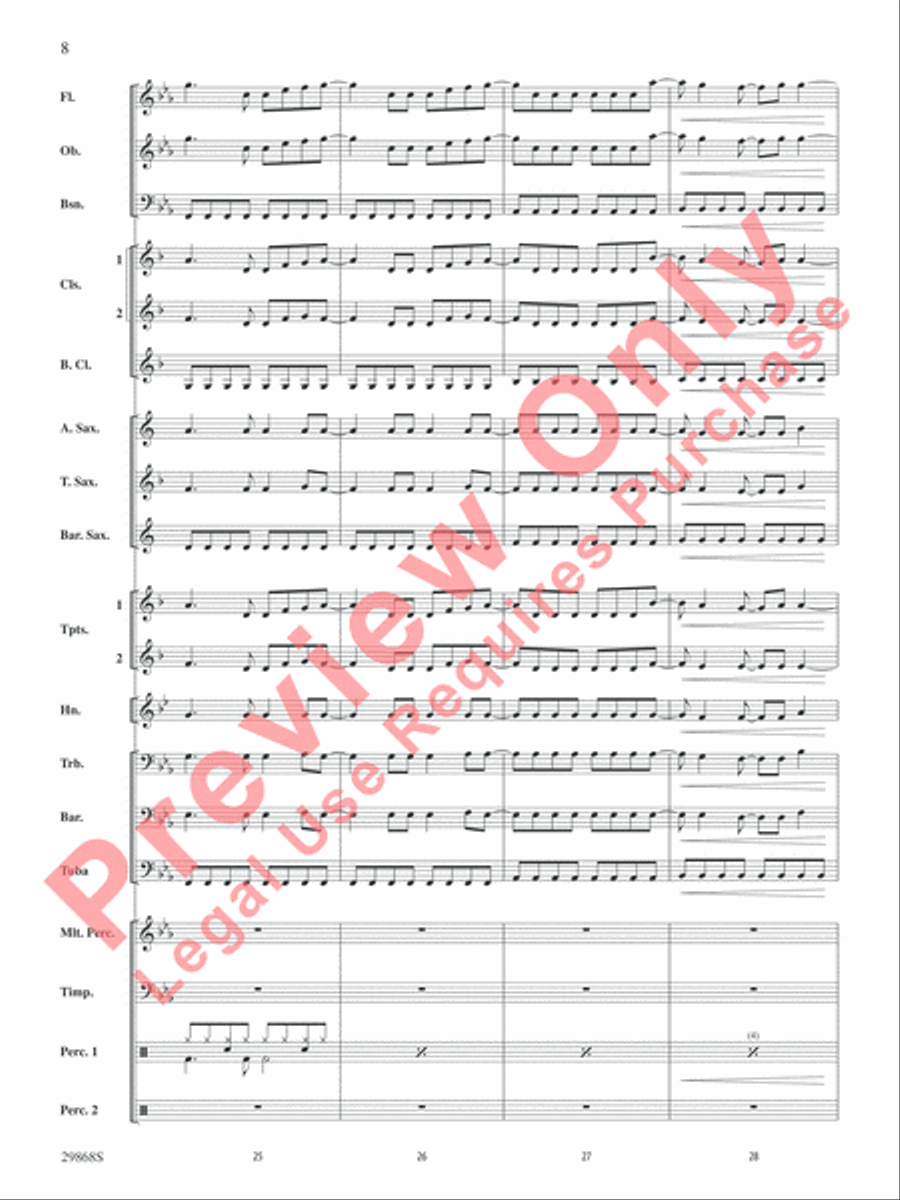 Gotta Be Somebody Gotta Be Somebody Concert Band scores gallery preview page 9
