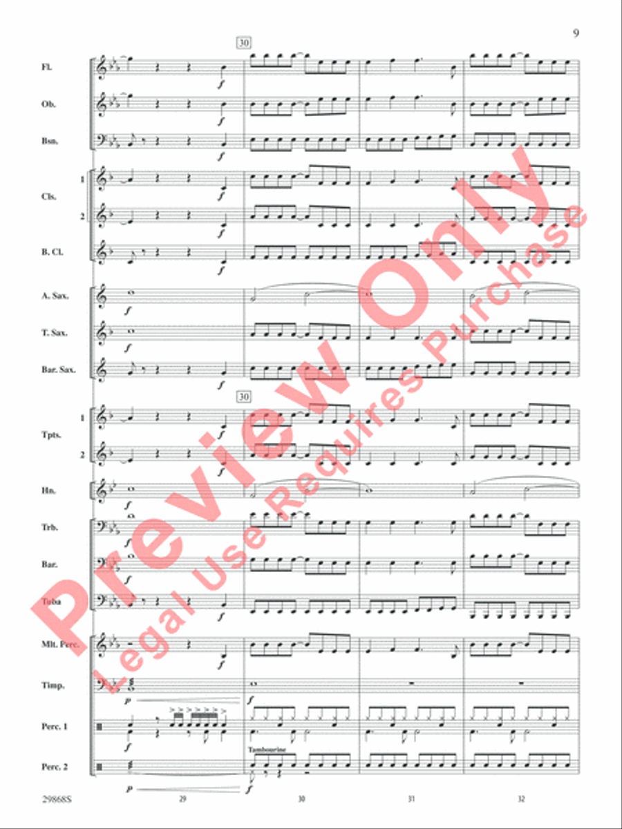 Gotta Be Somebody Gotta Be Somebody Concert Band scores gallery preview page 10