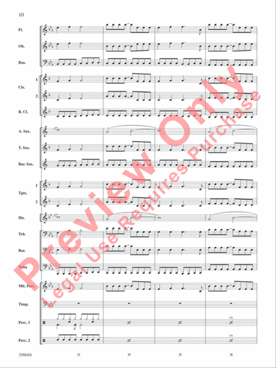 Gotta Be Somebody Gotta Be Somebody Concert Band scores gallery preview page 11