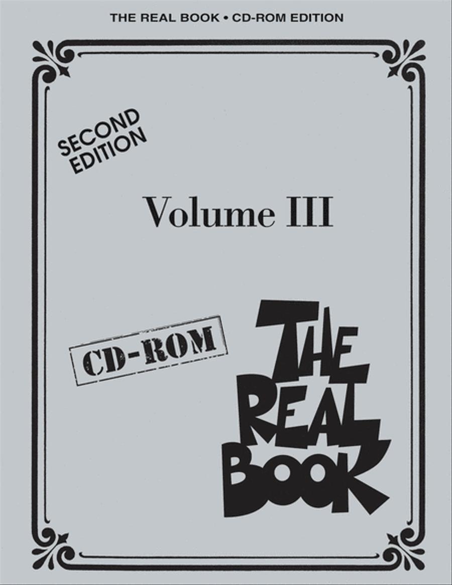 The Real Book Volume III - Second Edition - CD-ROM Piano scores gallery preview page 1
