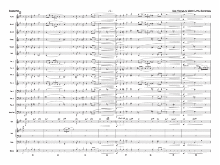 Have Yourself a Merry Little Christmas Jazz Ensemble scores gallery preview page 3