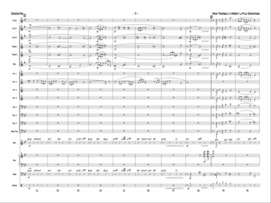 Have Yourself a Merry Little Christmas Jazz Ensemble scores gallery preview page 4