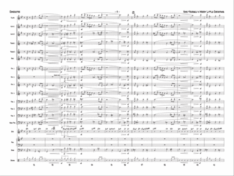 Have Yourself a Merry Little Christmas Jazz Ensemble scores gallery preview page 5
