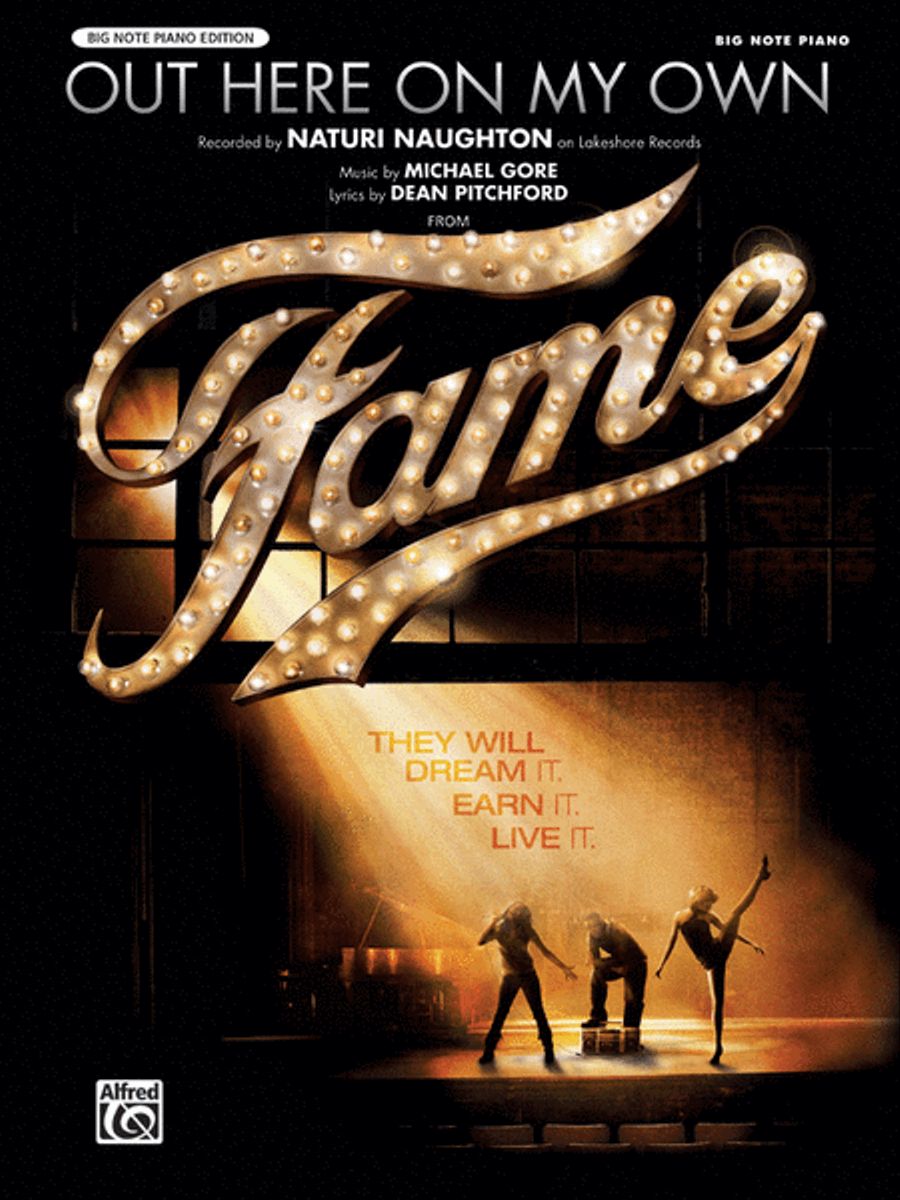 Out Here on My Own (from the motion picture Fame) Easy Piano scores gallery preview page 1
