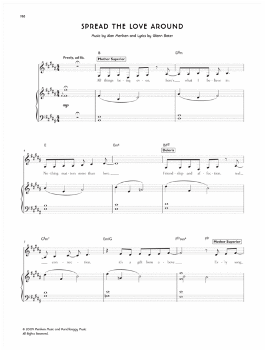Sister Act -- The Musical Piano, Vocal, Guitar scores gallery preview page 4