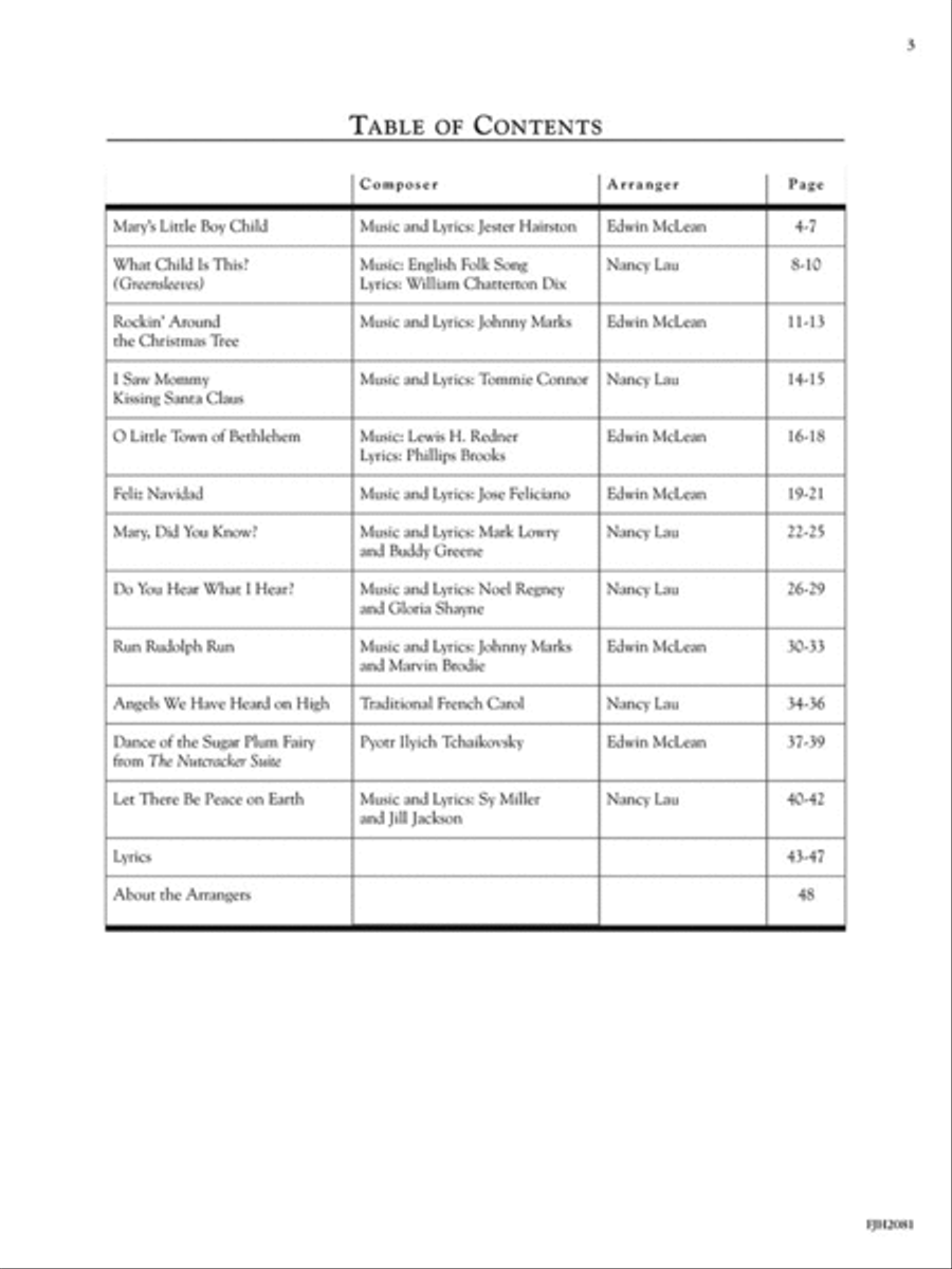 In Recital for the Advancing Pianist, Popular Christmas Piano Method scores gallery preview page 2