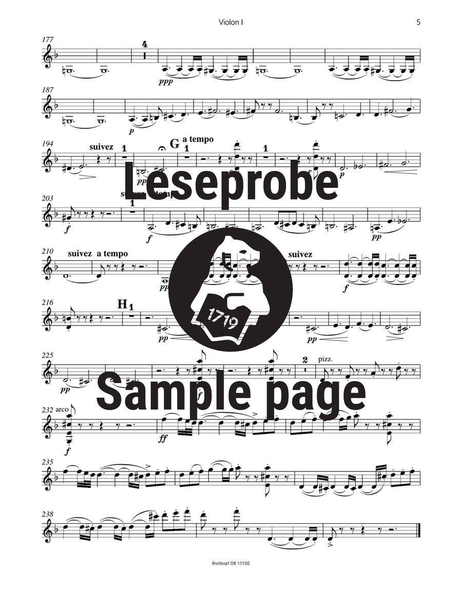 Violoncello Concerto in D minor Orchestra scores gallery preview page 5