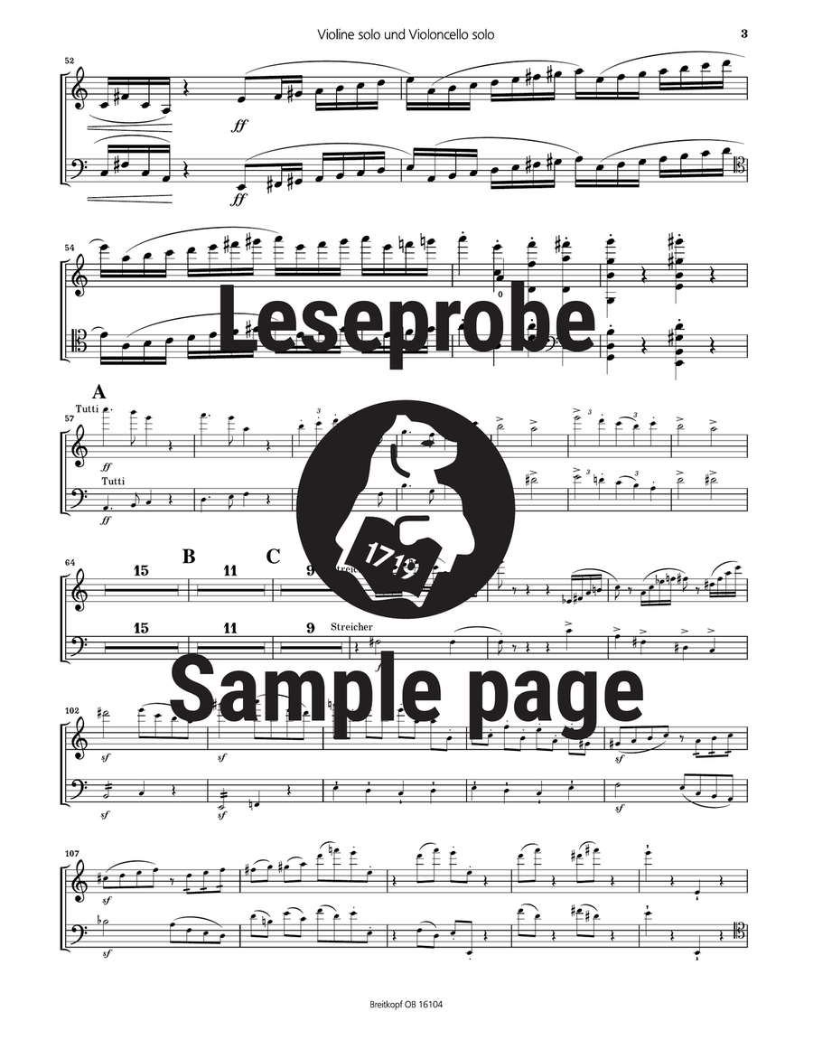 Concerto in A minor Op. 102 Orchestra scores gallery preview page 4
