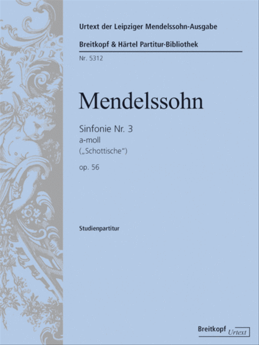 Symphony No. 3 in A minor Op. 56 MWV N 18 Orchestra scores gallery preview page 1