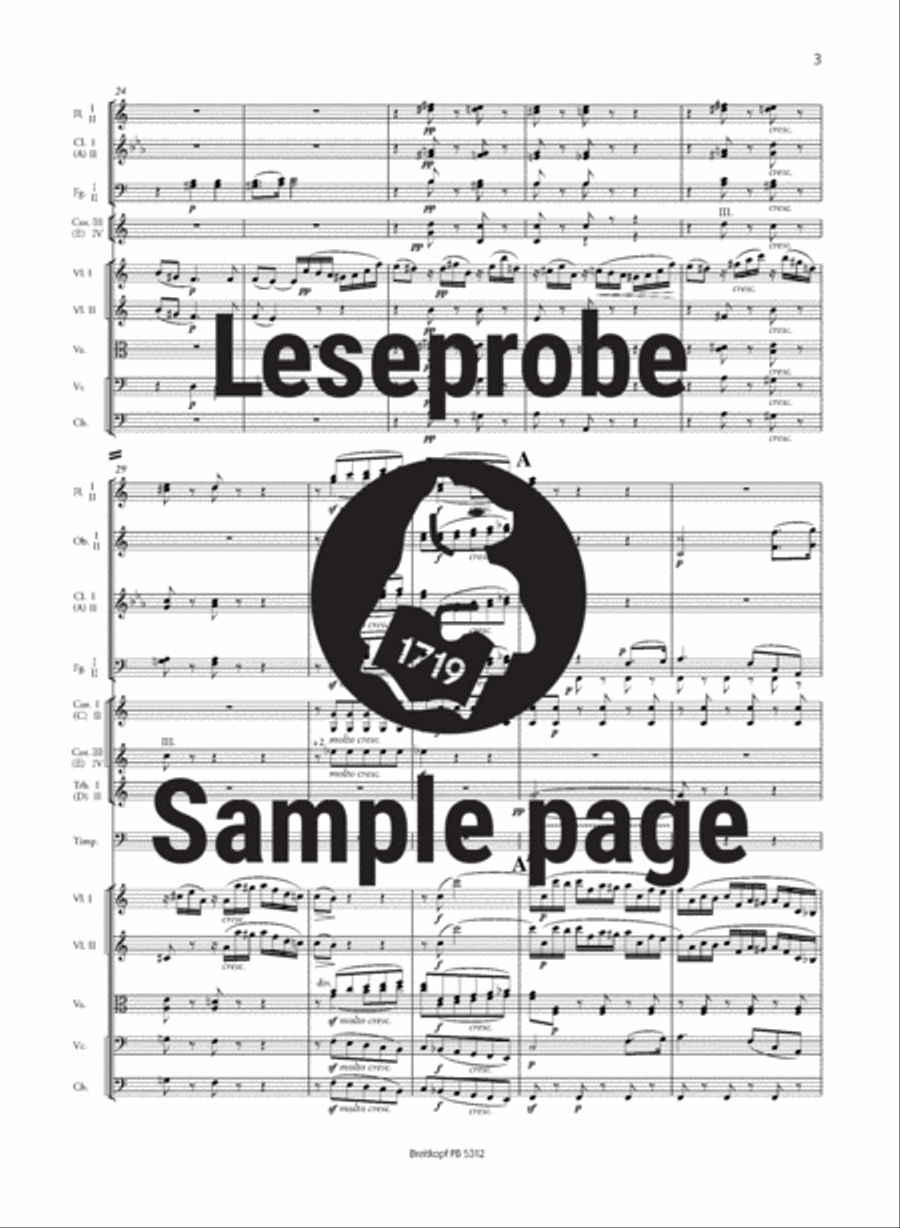 Symphony No. 3 in A minor Op. 56 MWV N 18 Orchestra scores gallery preview page 4