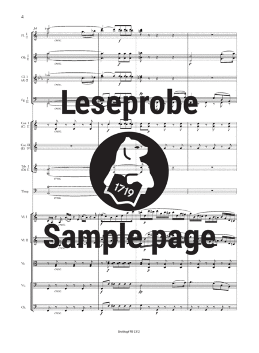 Symphony No. 3 in A minor Op. 56 MWV N 18 Orchestra scores gallery preview page 5