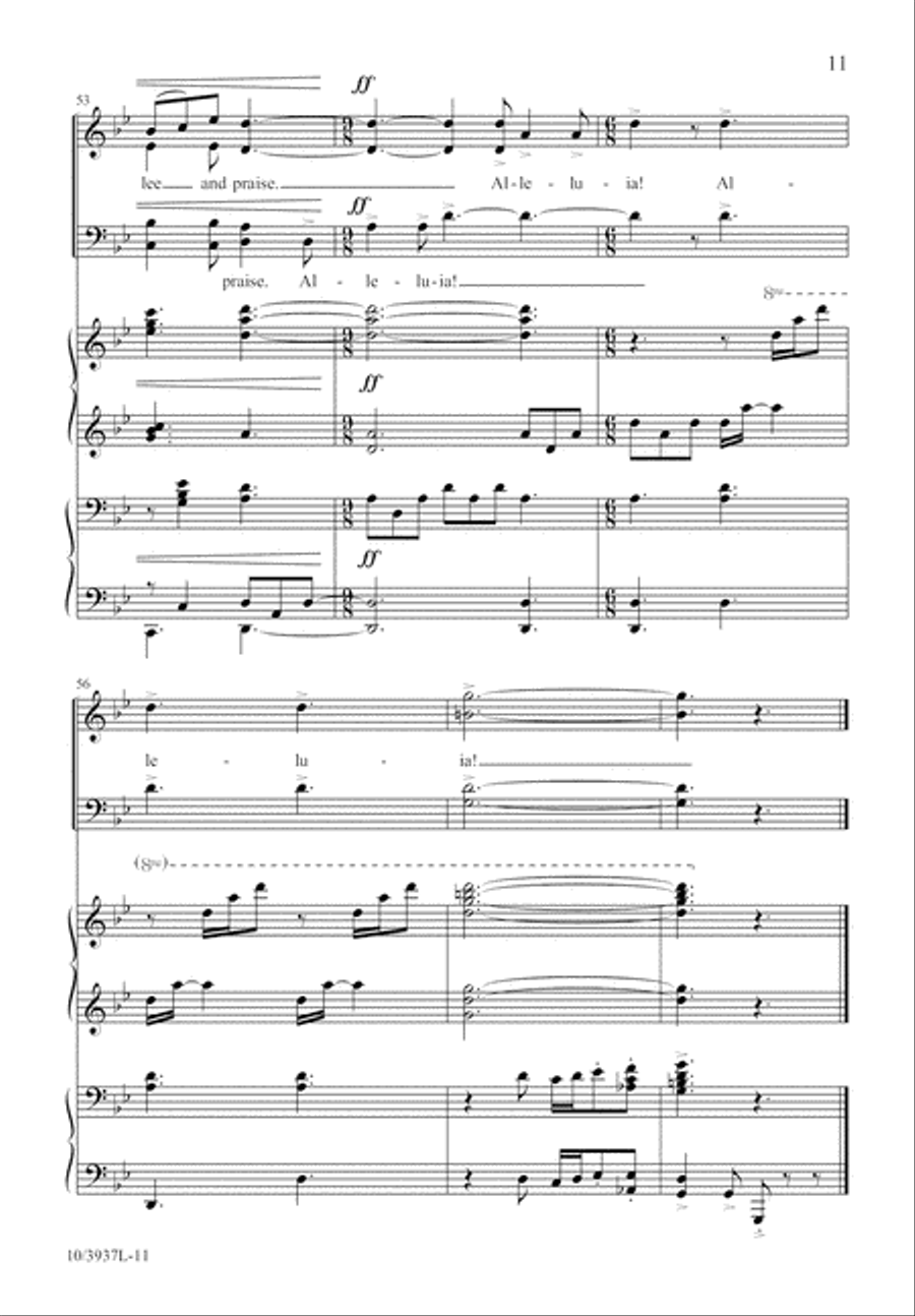 O Sons and Daughters, Let Us Sing! 4-Part scores gallery preview page 12