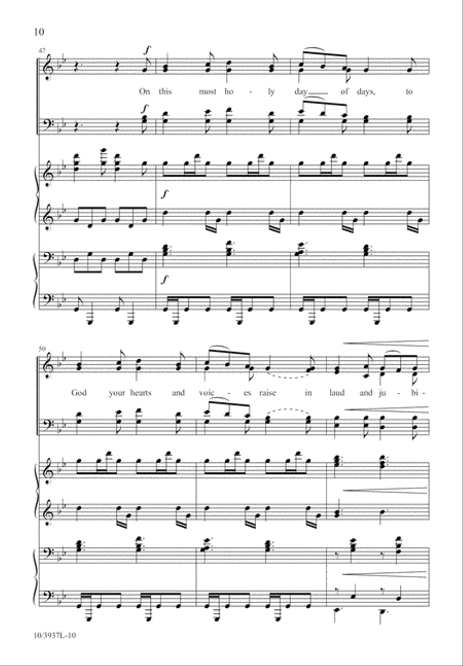 O Sons and Daughters, Let Us Sing! 4-Part scores gallery preview page 11