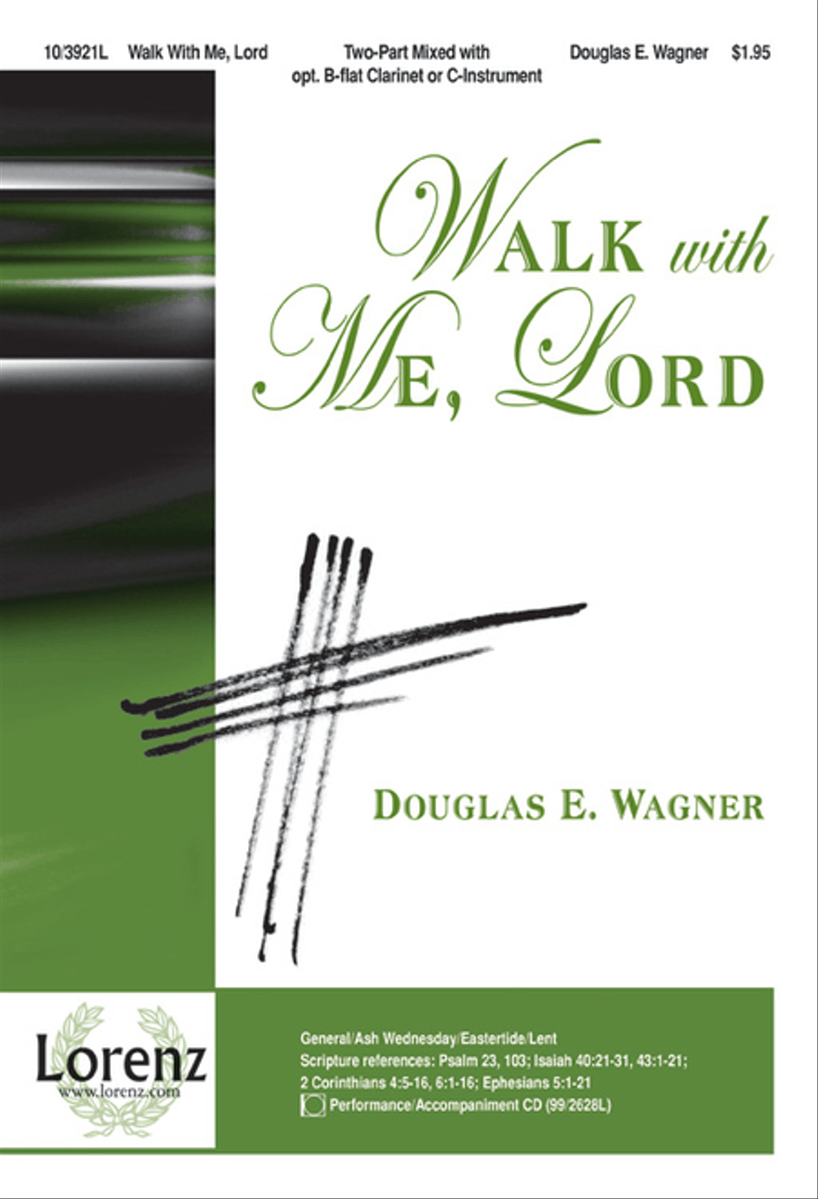 Walk with Me, Lord Walk with Me, Lord 2-Part scores gallery preview page 1