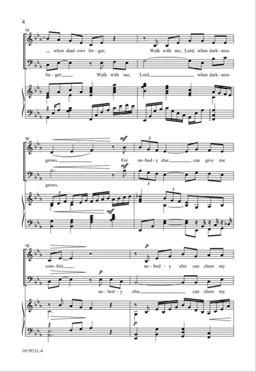 Walk with Me, Lord Walk with Me, Lord 2-Part scores gallery preview page 5