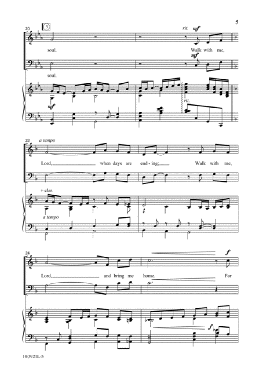 Walk with Me, Lord Walk with Me, Lord 2-Part scores gallery preview page 6
