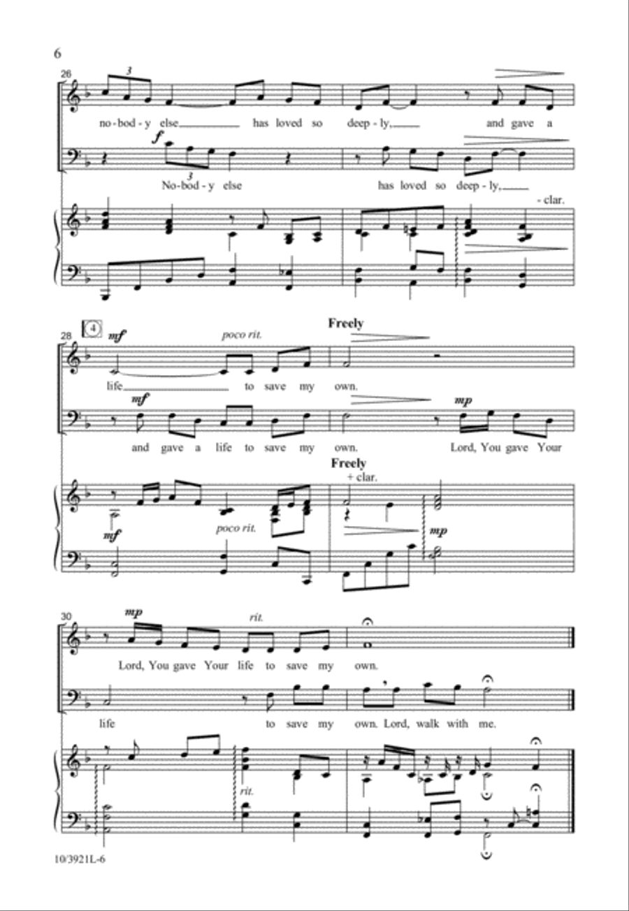 Walk with Me, Lord Walk with Me, Lord 2-Part scores gallery preview page 7