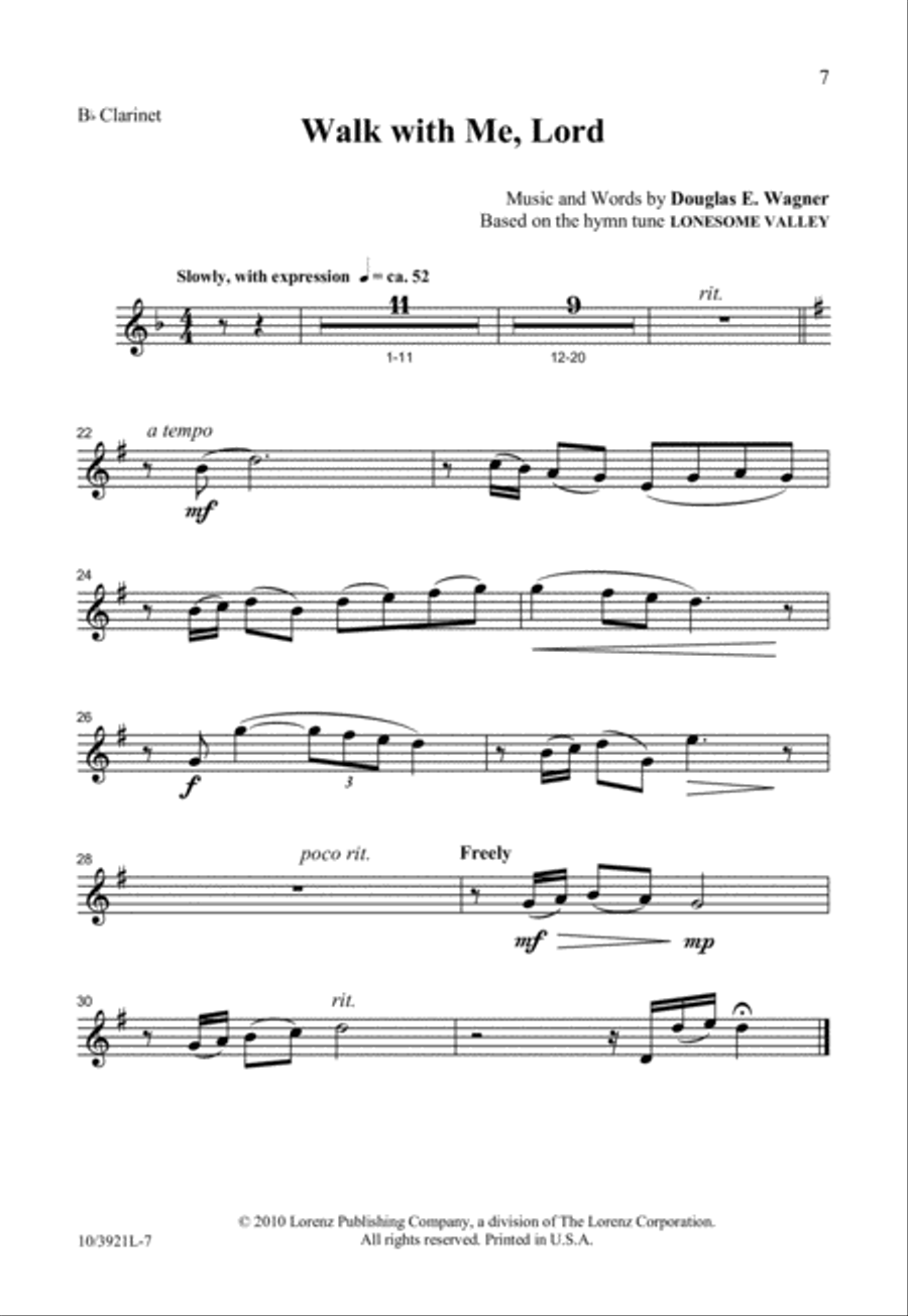 Walk with Me, Lord Walk with Me, Lord 2-Part scores gallery preview page 8
