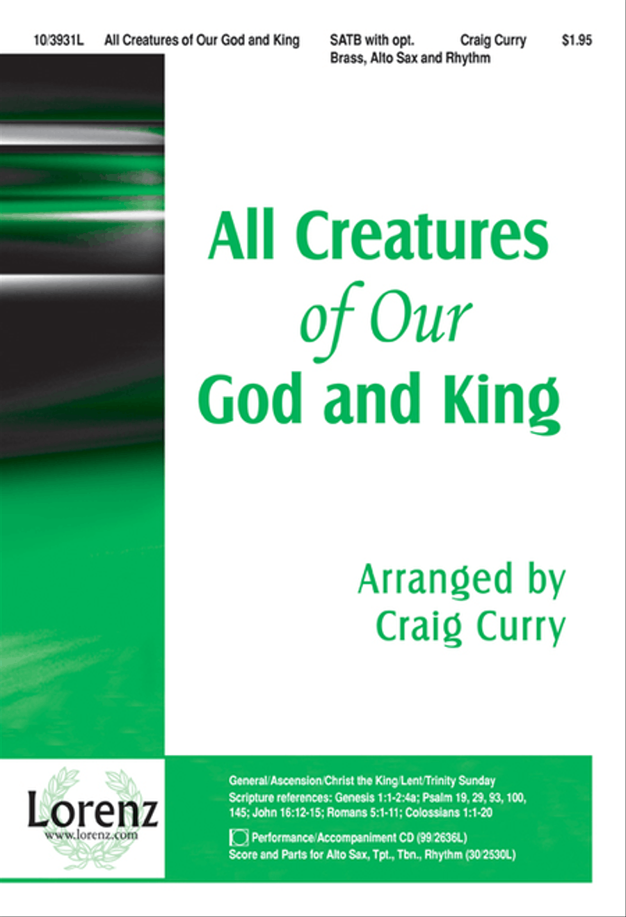 All Creatures of Our God and King 4-Part scores gallery preview page 1