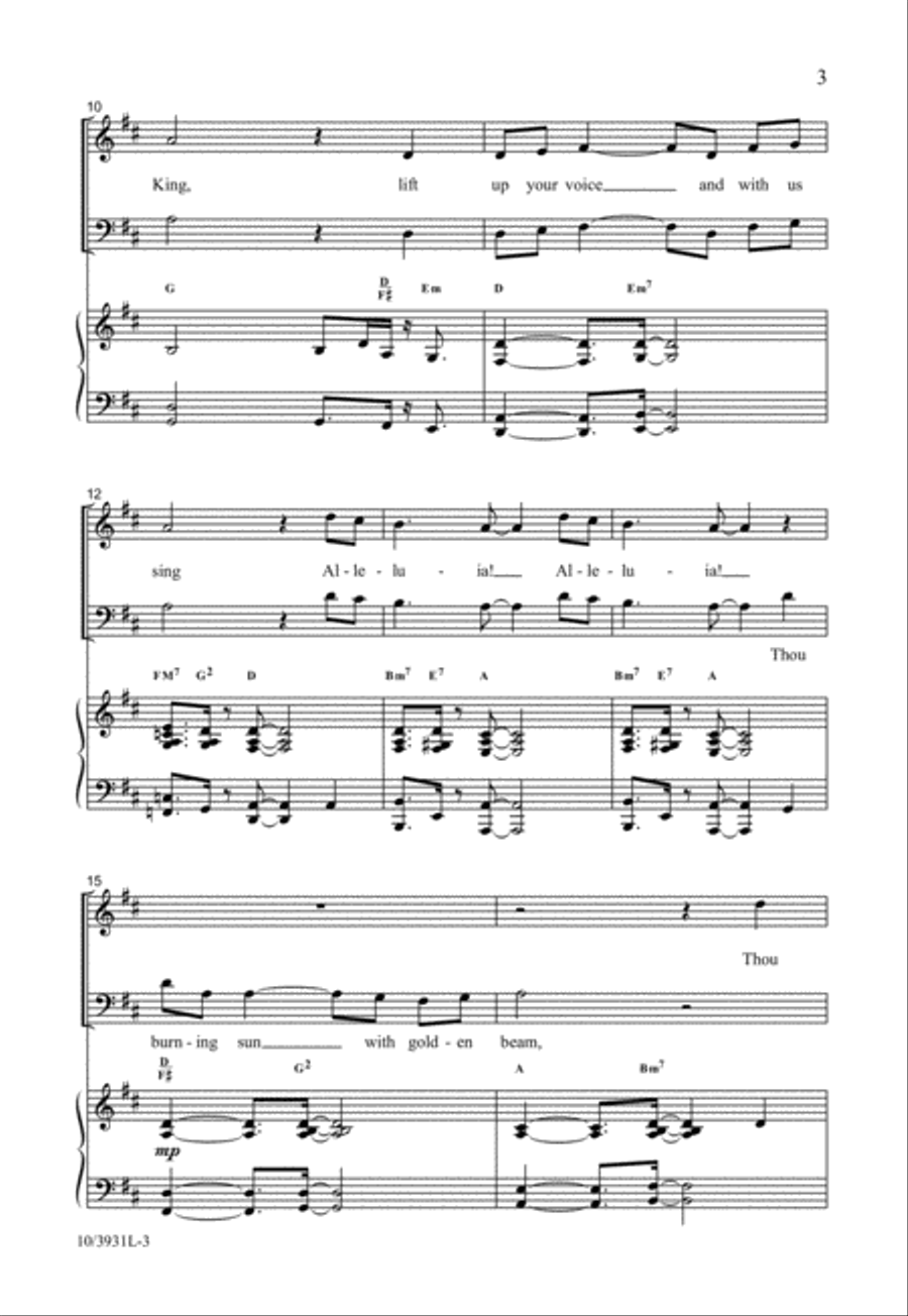 All Creatures of Our God and King 4-Part scores gallery preview page 4