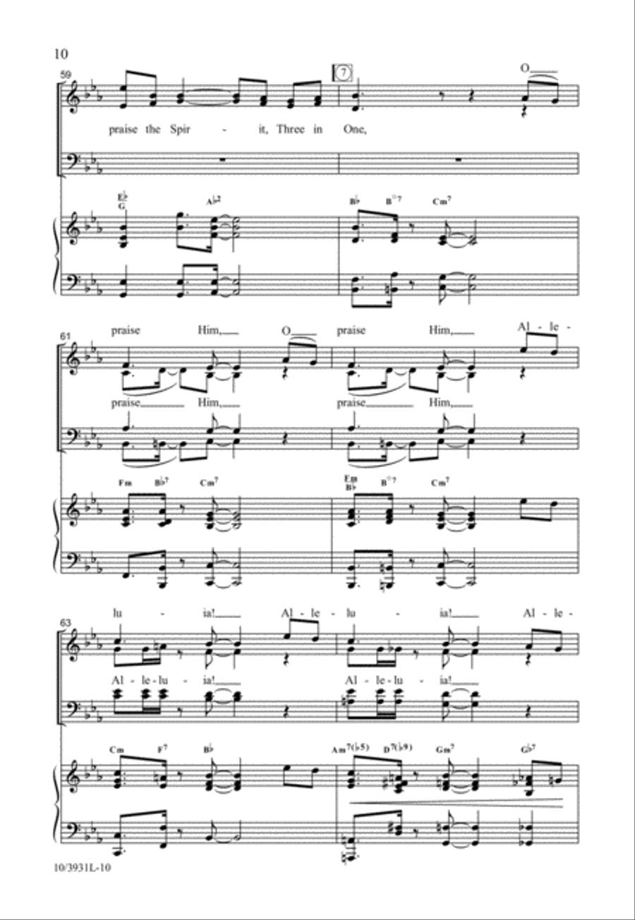 All Creatures of Our God and King 4-Part scores gallery preview page 11