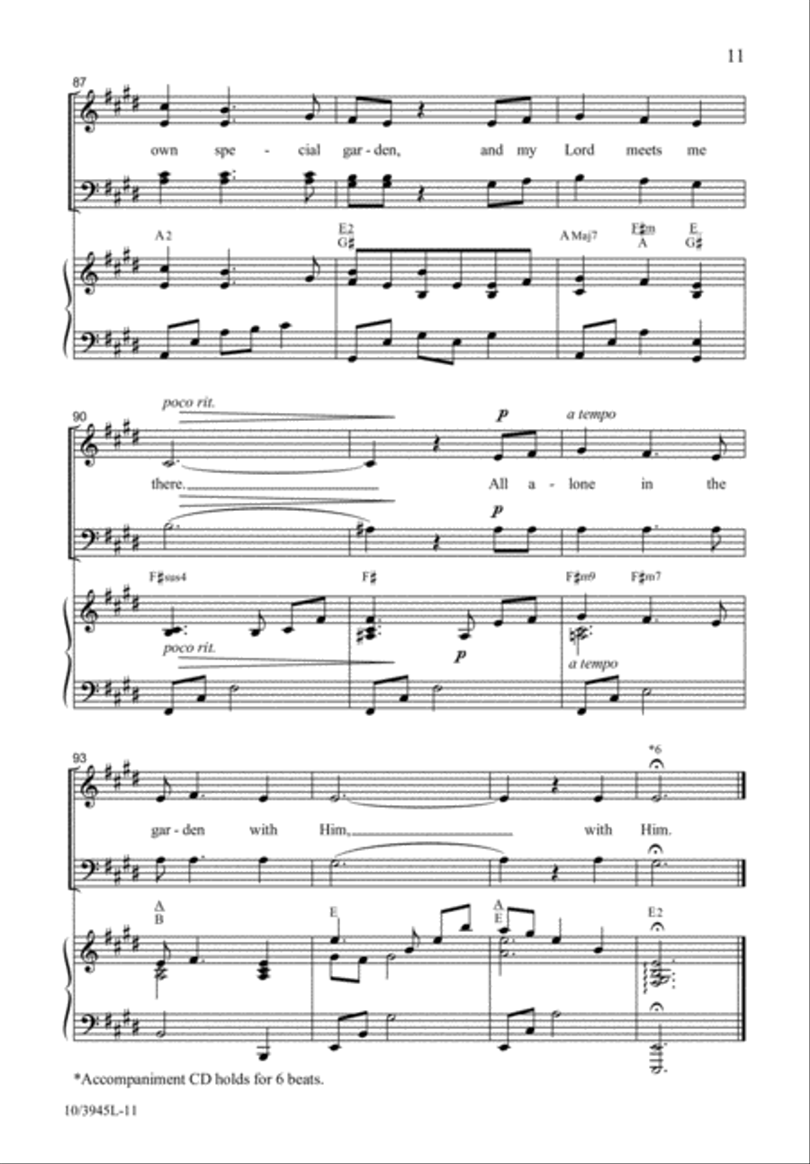 In the Garden with Him In the Garden with Him 4-Part scores gallery preview page 12