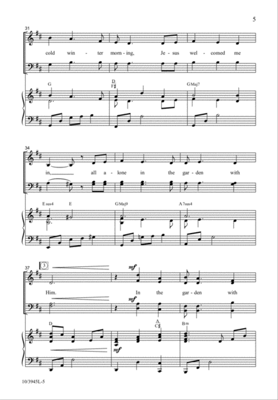 In the Garden with Him In the Garden with Him 4-Part scores gallery preview page 6