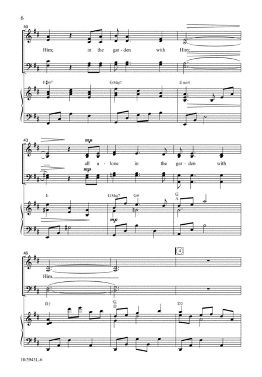 In the Garden with Him In the Garden with Him 4-Part scores gallery preview page 7