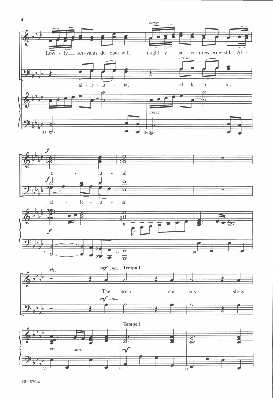 O Lord, Our Lord O Lord, Our Lord 4-Part scores gallery preview page 5