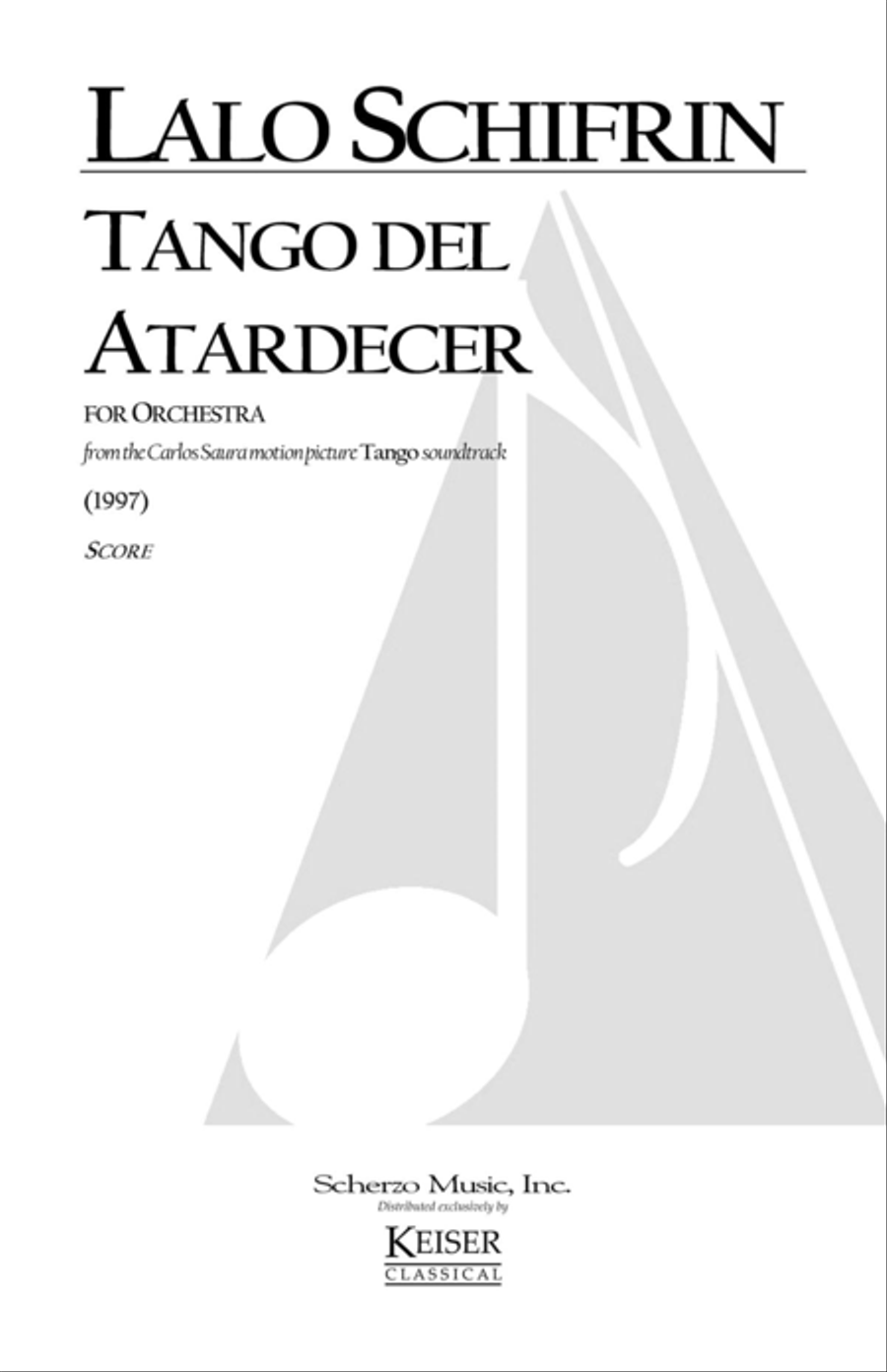 Tango del Atardecer Tango del Atardecer Orchestra scores gallery preview page 1