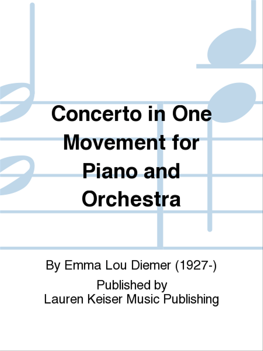 Concerto in One Movement for Piano and Orchestra Orchestra scores gallery preview page 1