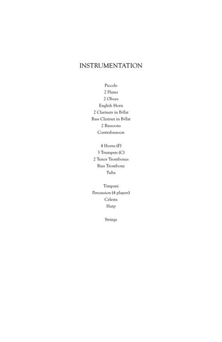 Concerto for Piano and Orchestra Orchestra scores gallery preview page 3