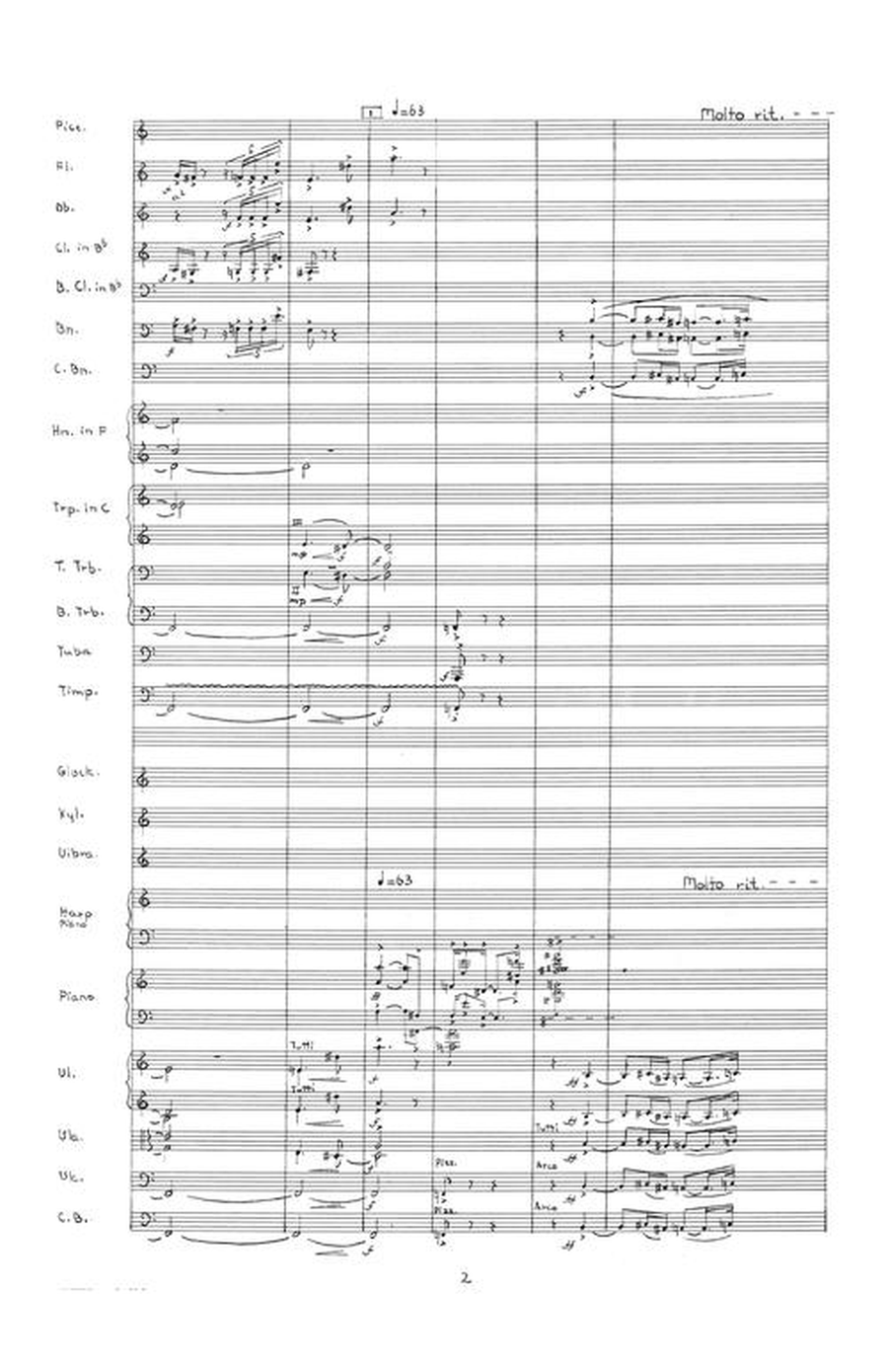 Concerto for Piano and Orchestra Orchestra scores gallery preview page 5