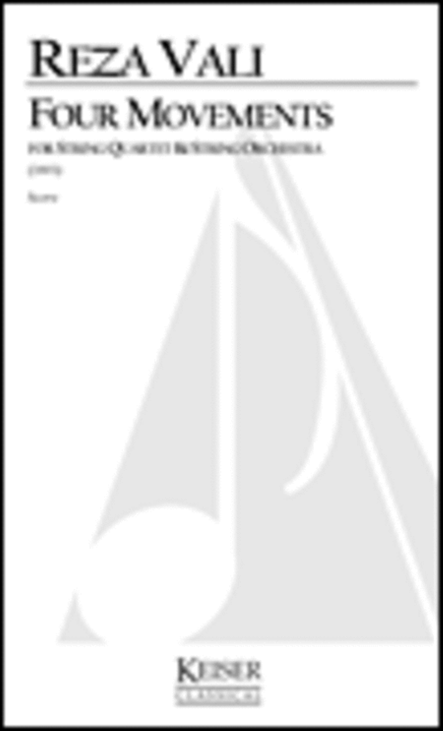 4 Movements for String Quartet and Orchestra String Quartet scores gallery preview page 1