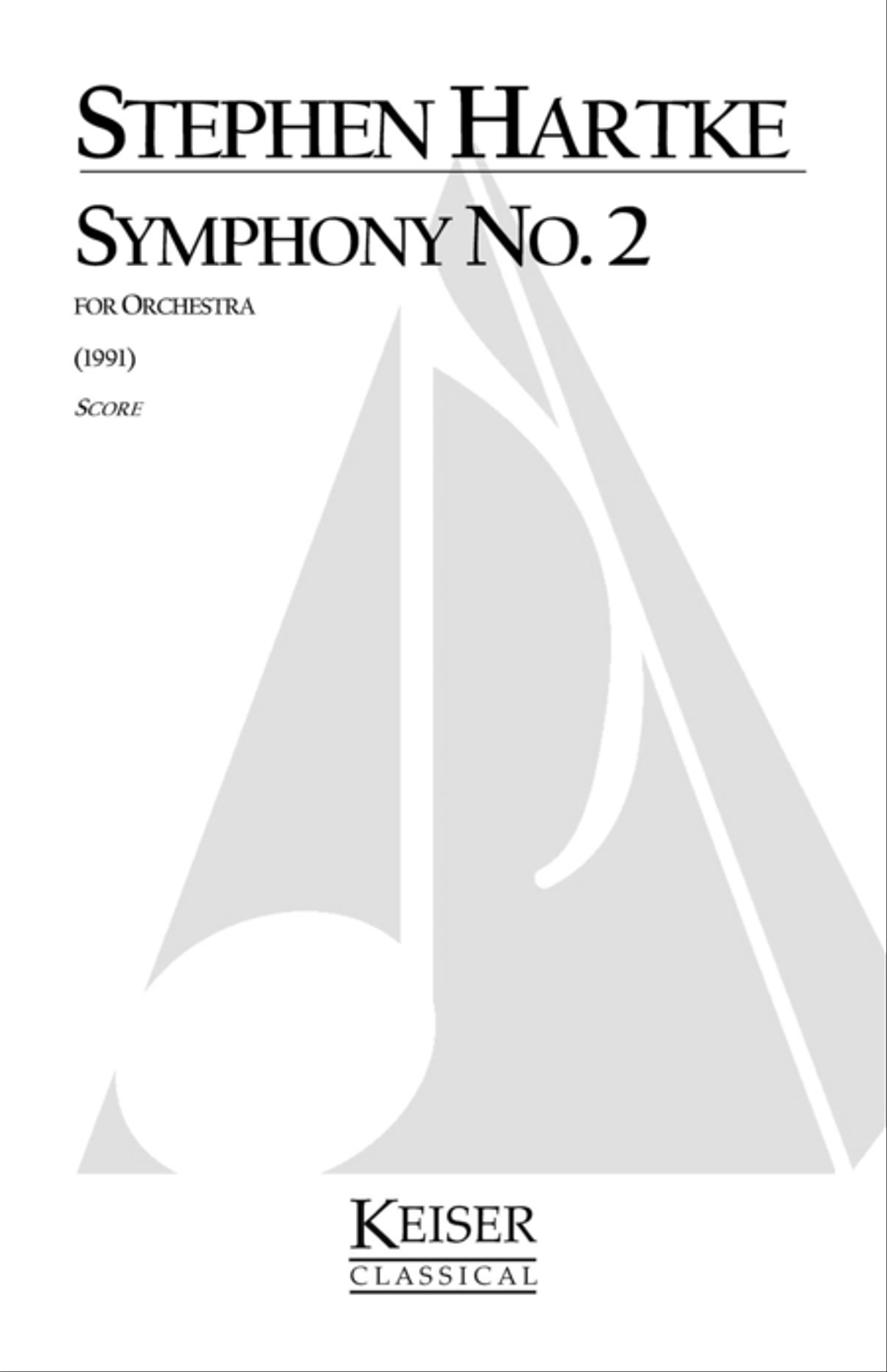 Symphony No. 2 Symphony No. 2 Orchestra scores gallery preview page 1