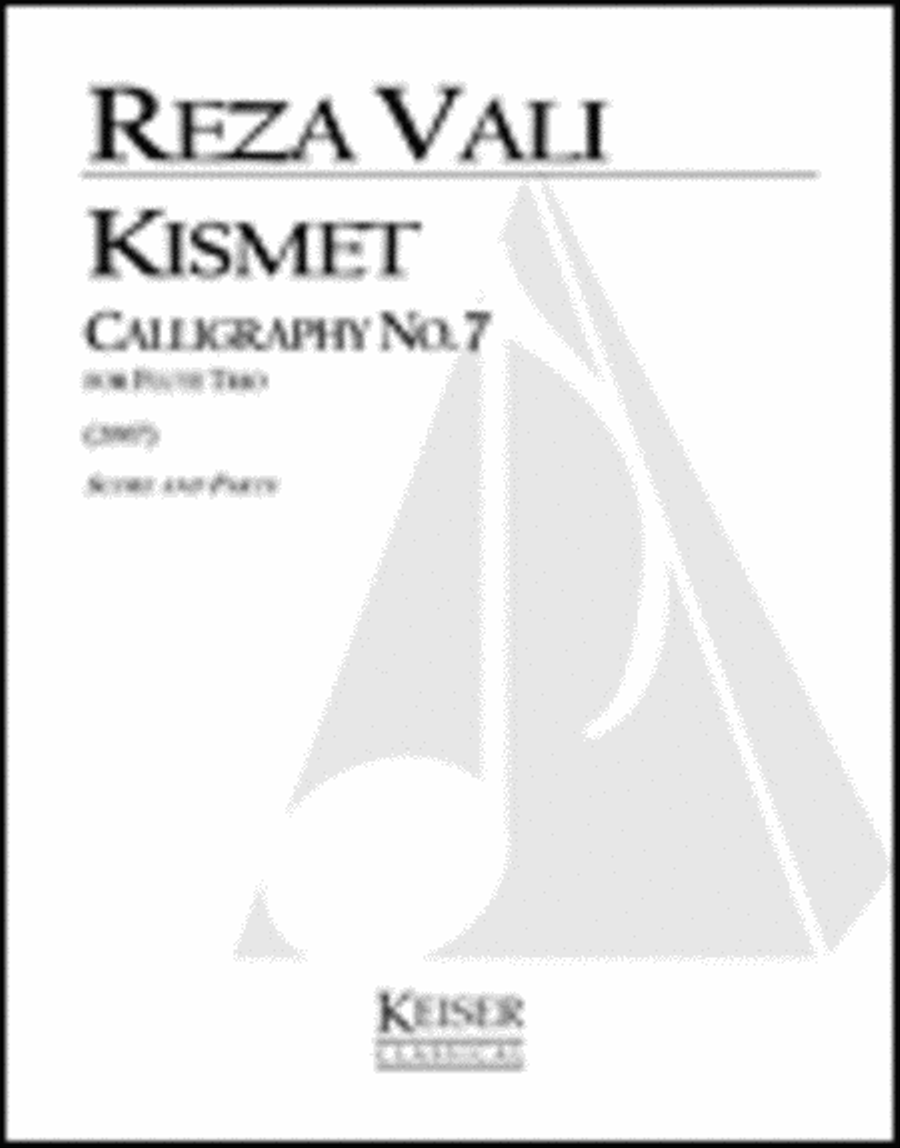 Kismet: Calligraphy No. 7 Flute Trio scores gallery preview page 1