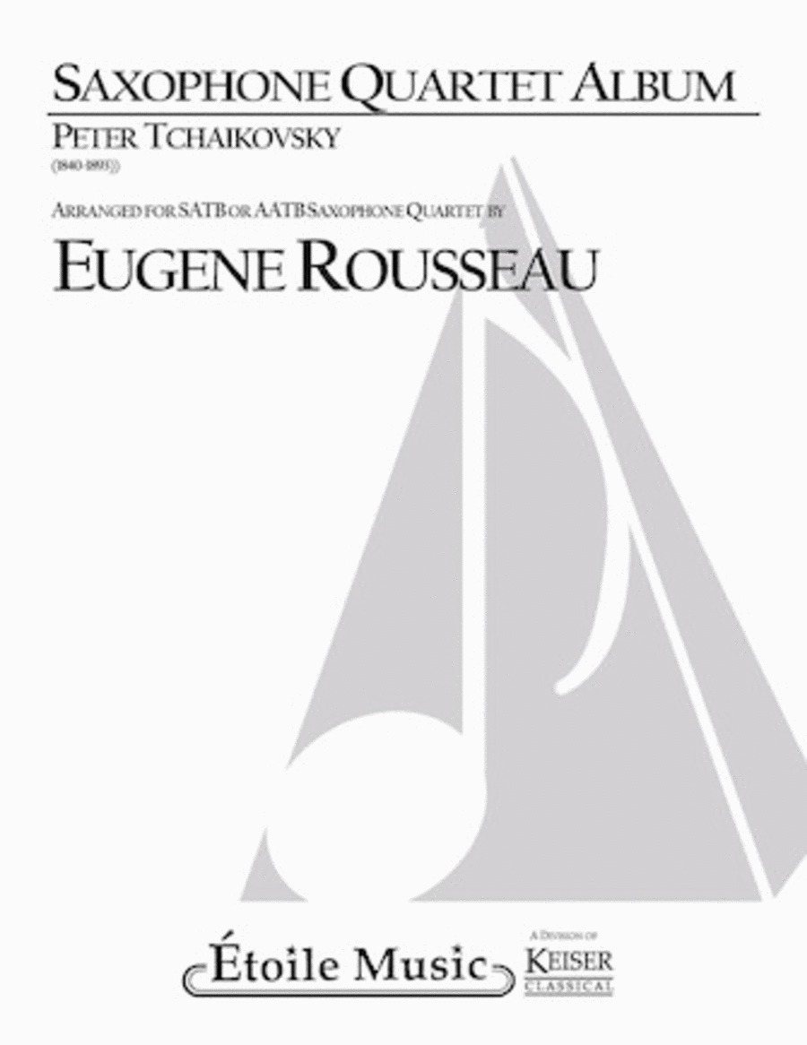 Saxophone Quartet Album Saxophone scores gallery preview page 1