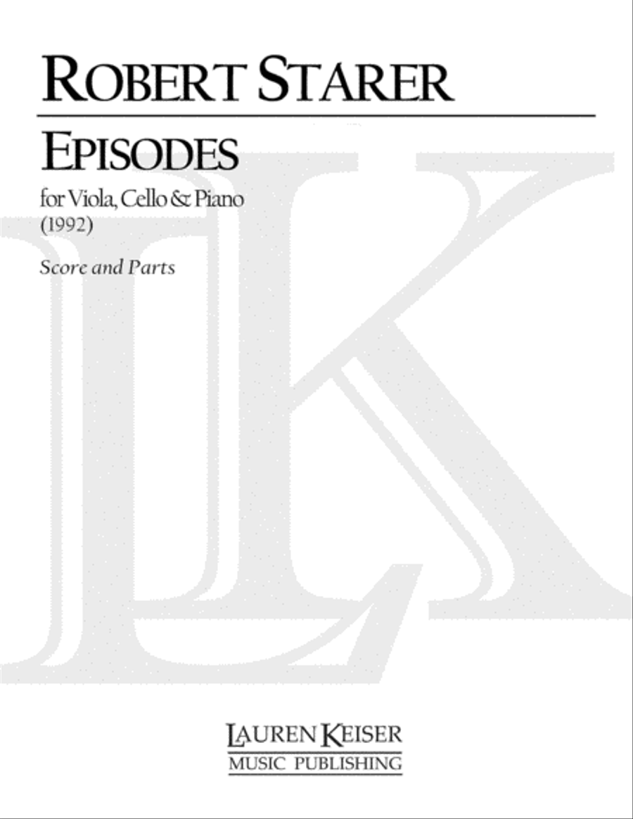 Episodes Episodes Piano Trio scores gallery preview page 1