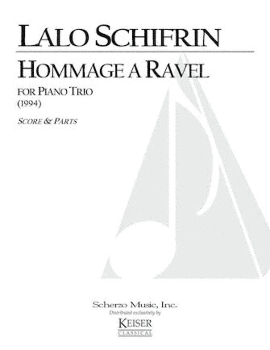 Hommage a Ravel Hommage a Ravel Piano Trio scores gallery preview page 1