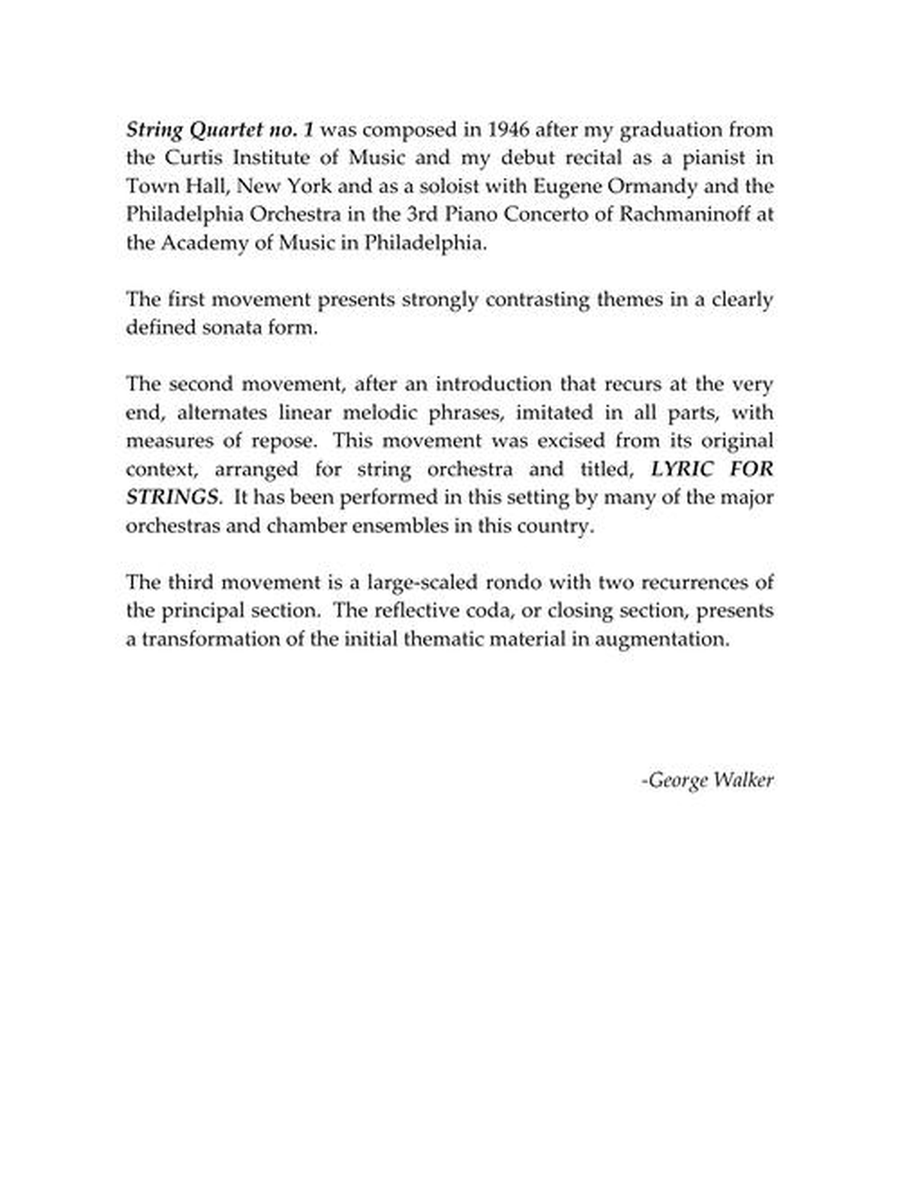 String Quartet No. 1 String Quartet No. 1 String Quartet scores gallery preview page 3