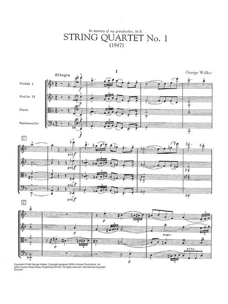 String Quartet No. 1 String Quartet No. 1 String Quartet scores gallery preview page 4