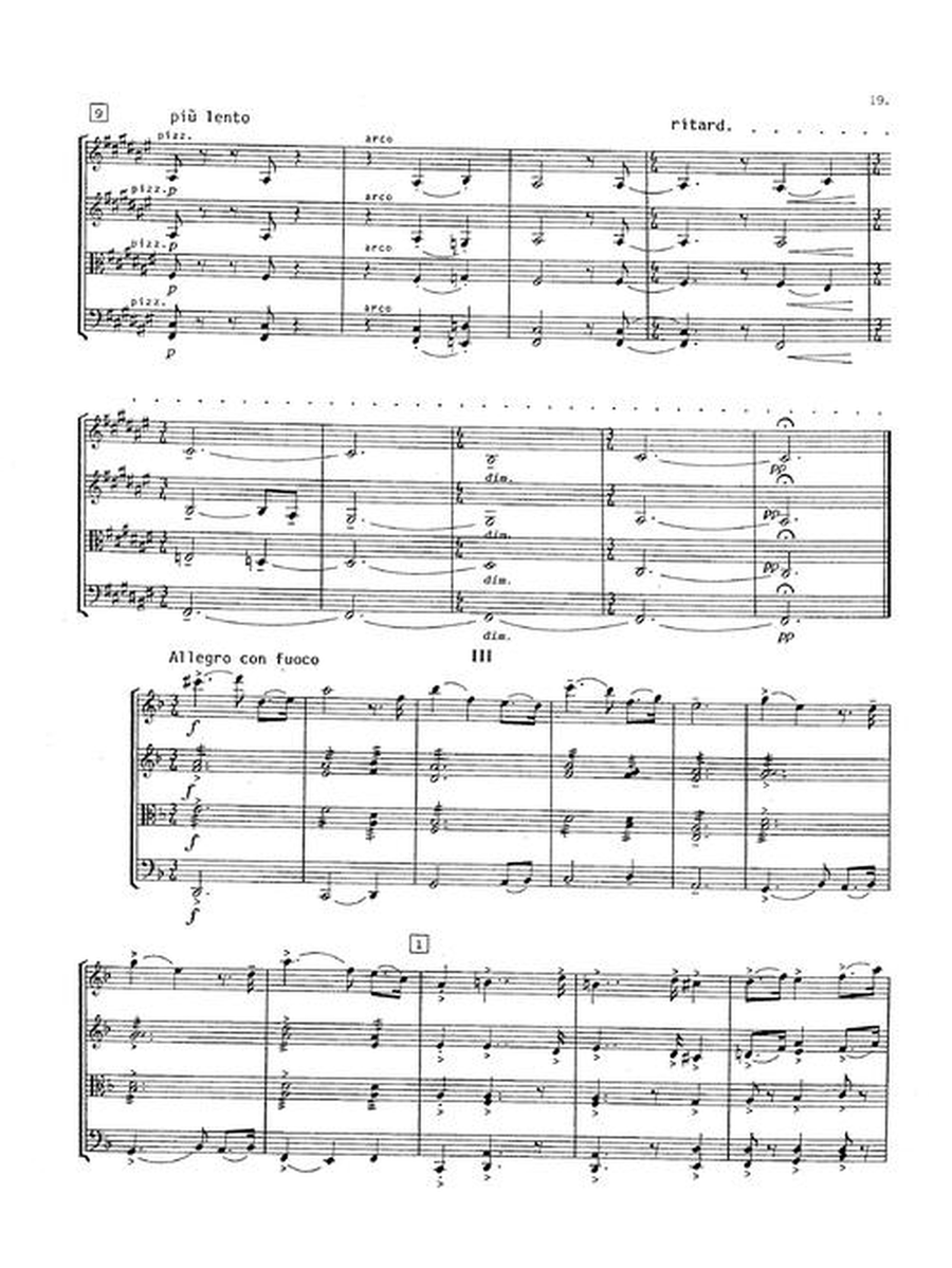 String Quartet No. 1 String Quartet No. 1 String Quartet scores gallery preview page 6